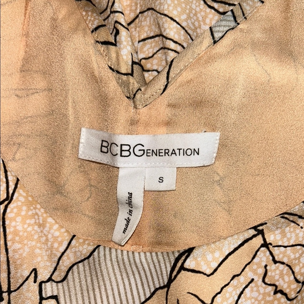 Bcbgeneration Tan Gray Spaghetti Strap Mini Dress - image 3